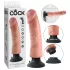 King Cock - dildo med sugkopp och vibrator - 23 cm - natur