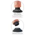 King Cock - dildo med sugkopp och vibrator - 23 cm - natur