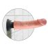 King Cock 9 Sugkoppsvibrator (23 cm) - Naturlig