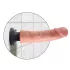 King Cock - dildo med sugkopp och vibrator - 23 cm - natur