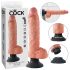 King Cock 10 sugproppsvibrator (25 cm) - naturfärg