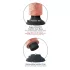 King Cock - dildo med sugkopp - 25 cm - hudfärgad