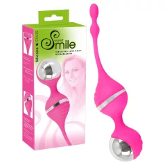 SMILE - vibrerande geishakulor - silikon - rosa