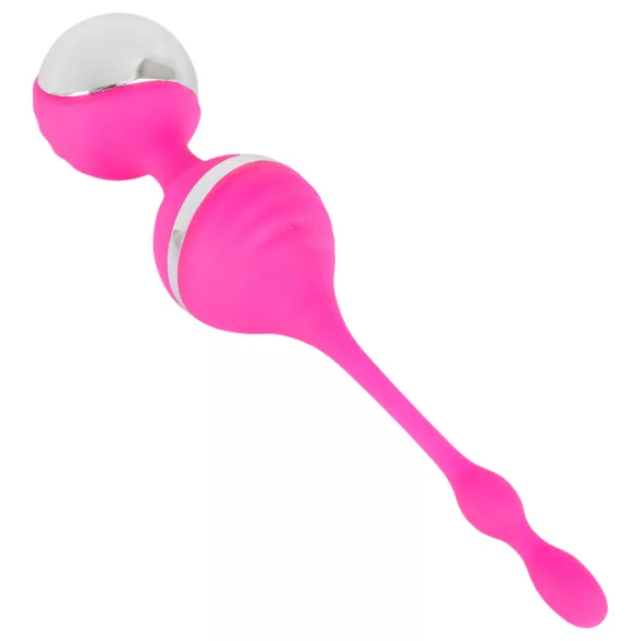 SMILE - vibrerande geishakulor - silikon - rosa