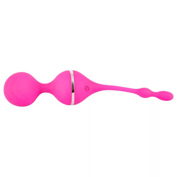 SMILE - vibrerande geishakulor - silikon - rosa