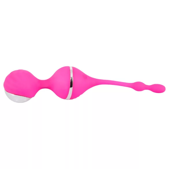 SMILE - vibrerande geishakulor - silikon - rosa