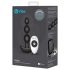 b-Vibe trippel pärla, uppladdn. analvibrator (svart)