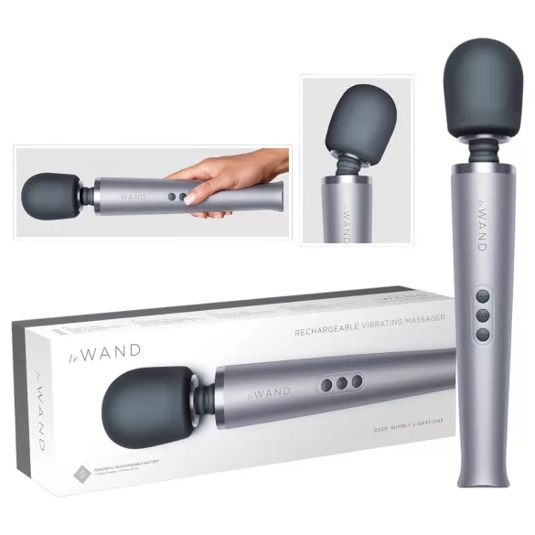 le Wand - massagevibrator uppladdningsbar silver