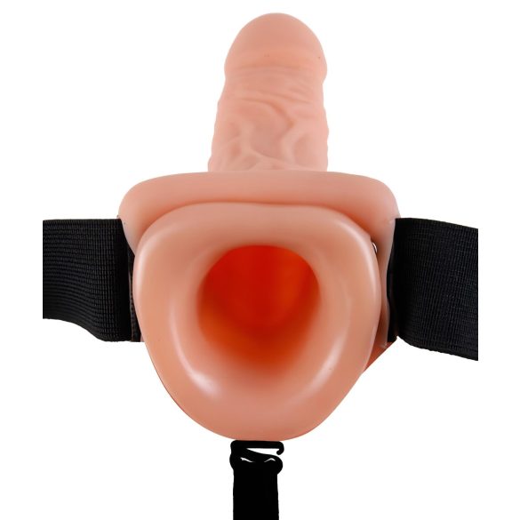Fetish Strap-on 9 - strap-on vibrator - naturfärg - dildo med sele