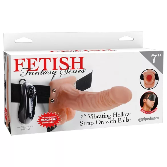 Pipedream - Fetish Strap-on 7 - påspännbar vibrator (naturfärgad)