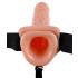 Fetisch Strap-on 7 - bärbar vibrator (naturlig)
