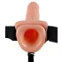Pipedream - Fetish Strap-on 7 - påspännbar vibrator (naturfärgad)