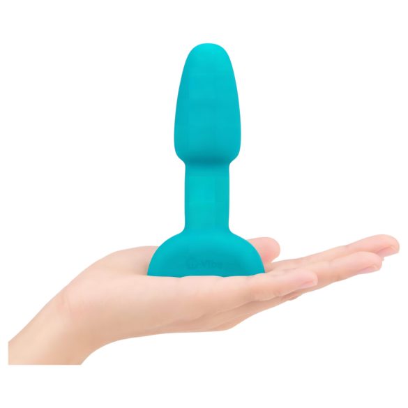 b-Vibe Rimming - roterande kulor analvibrator - turkos