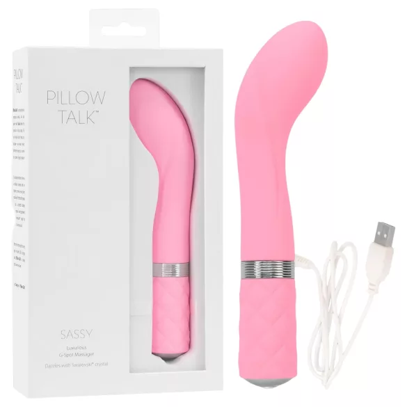 Pillow Talk Sassy - uppladdningsbar G-punktsvibrator (rosa)