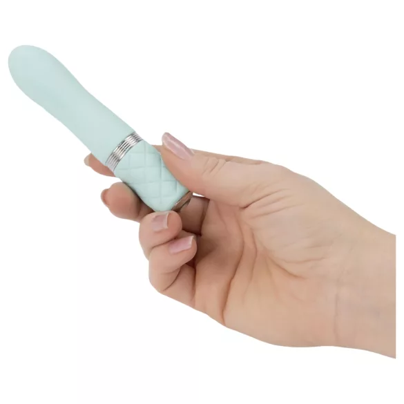 Pillow Talk Flirty - uppladdningsbar stavvibrator (turkos)