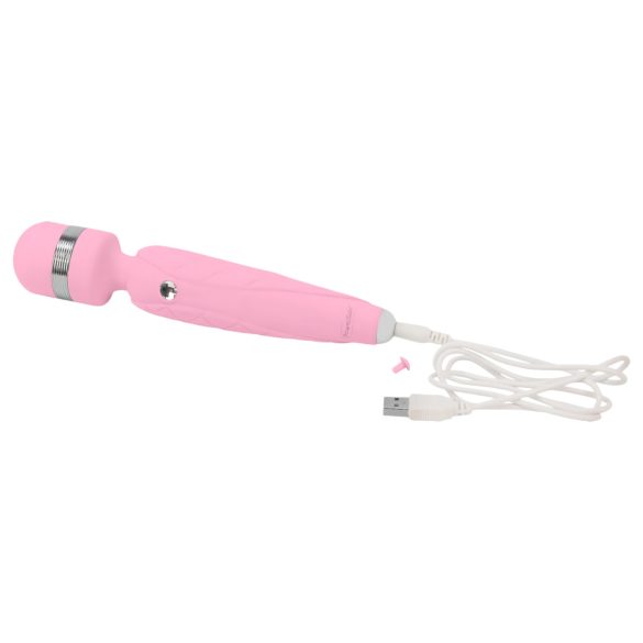 Pillow Talk Cheeky Wand - uppladdningsbar massagevibrator (rosa)