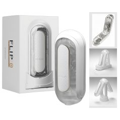 TENGA Flip Zero - vibratorisk masturbator - vit