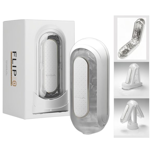 TENGA Flip Zero - vibrerande onanimaskin (vit)