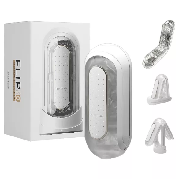 TENGA Flip Zero - vibratorisk masturbator - vit