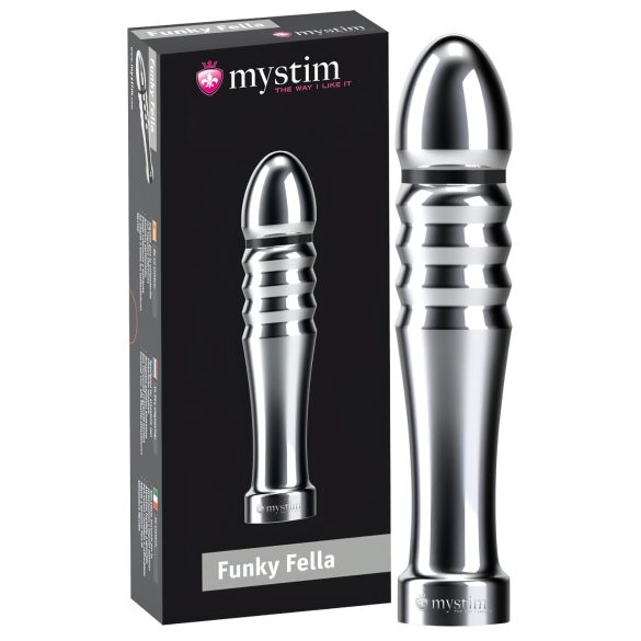 Mystim Funky Fella - Bästa Ribbad Elektrodildo