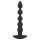 Black Velvet - uppladdningsbar anal vibrator med 5 pärlor (svart)