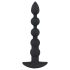 Black Velvet - uppladdningsbar anal vibrator med 5 pärlor (svart)