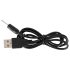 Black Velvet - uppladdningsbar anal vibrator med 5 pärlor (svart)