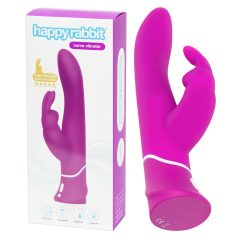   Happyrabbit Curve - vibrator med klitorisstimulator - vattentät - lila