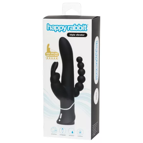 Happyrabbit - vibrator för klitoris och anal med tre armar
