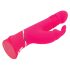 Happyrabbit Thrusting - uppladdningsbar dildo med klitorisarm (rosa)
