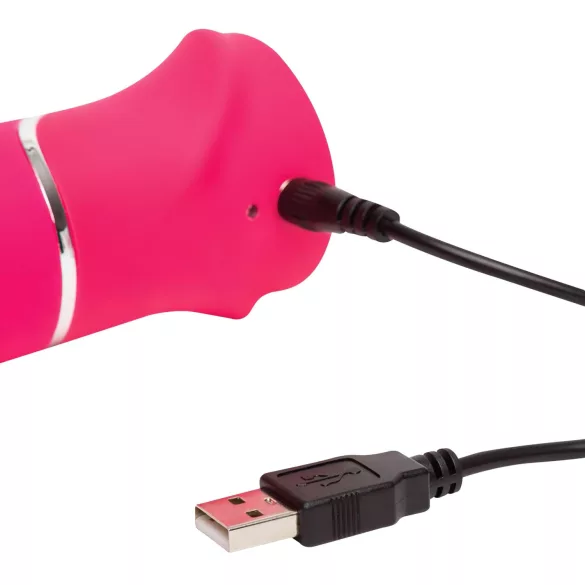 Happyrabbit - rabbitvibrator med stötande rörelse - uppladdningsbar - rosa
