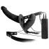 Double Thruster - strap-on dubbel vibrator - svart