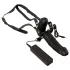 Double Thruster - strap-on dubbel vibrator - svart