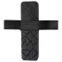 Double Thruster - strap-on dubbel vibrator - svart