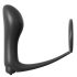 Analfantasy - analvibrator för finger med penisring - svart