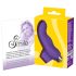 SMILE Finger - vågig silikonfinger-vibrator (lila)