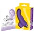SMILE - finger vibrator - vågig yta - silikon lila