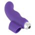 SMILE Finger - vågig silikonfinger-vibrator (lila)