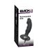 Svart Sammet - uppladdningsbar analvibrator med penis (svart)