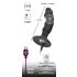 Svart Sammet - uppladdningsbar analvibrator med penis (svart)