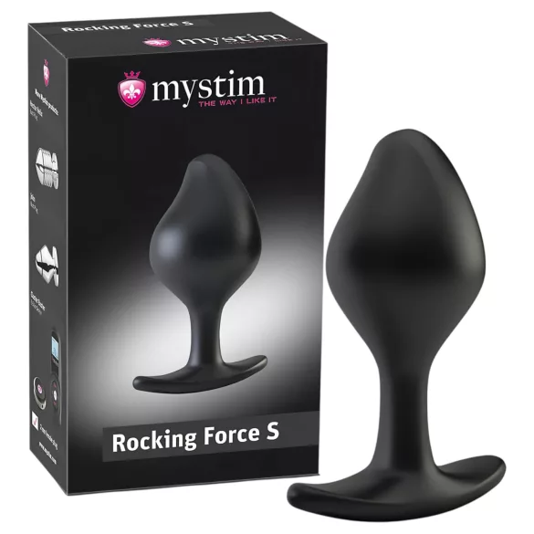 mystim Rocking Force S - elektroanalkula - liten (svart)