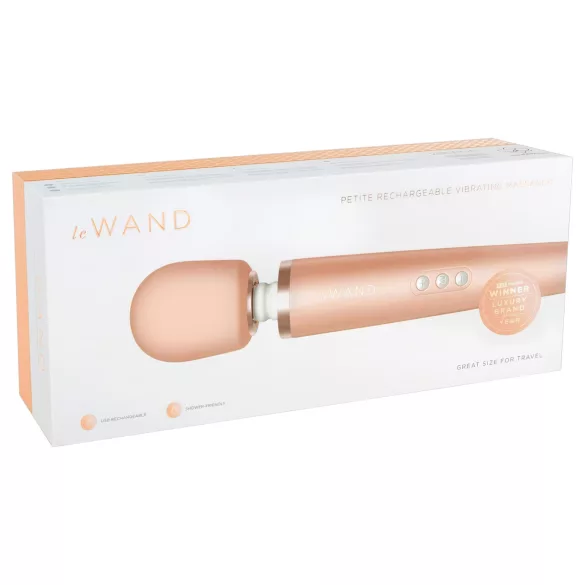 le WAND Petite premium stavvibrator (roséguld)