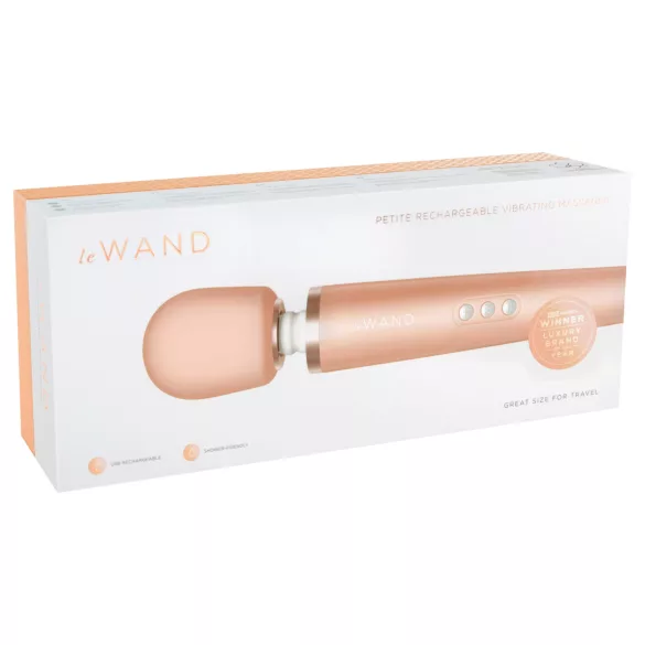 le WAND Petite premium stavvibrator (roséguld)