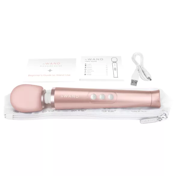 le WAND Petite premium stavvibrator (roséguld)