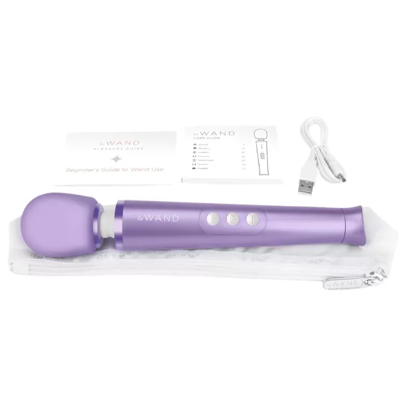 Le Wand Petite - uppladdningsbar vibrator massör - lila