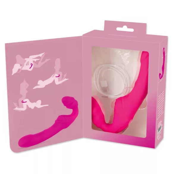 You2Toys - Double2Teaser - påsättbar vibrator utan fästanordning (rosa)