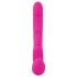 Double2Teaser - rosa strapless strap-on vibrerande dildo
