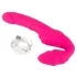 Double2Teaser - strap-on vibrator utan bälte - vibrerande dildo rosa