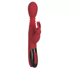   You2Toys Massager - stötande, roterande, värmande G-punktsvibrator (röd)