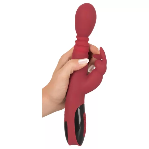 You2Toys Massager - stötande, roterande, värmande G-punktsvibrator (röd)